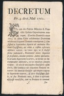 1761 Róma, F. Paulus A Colindres Latin Nyelvű Nyomtatott Határozata Egyházi Rendbe Való Beiktatásról, Kézírásos Bejegyzé - Sin Clasificación