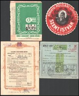 Cca 1850-1940 10 Db Vegyes Papírrégiség: Irat, Reklám, Sörcímke - Unclassified