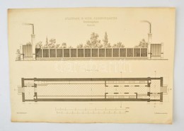 1872 A Bécsi Városliget Tervei 5 Db Nagyméretű Nyomat 30x45 Cm és Dupla - Sin Clasificación