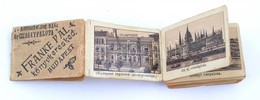 Cca 1900 Budapesti Látképek, 20 Db Kisméretű Litho Kép Leporellóban, Franke Pál Könyvkereskedő, Budapest - Unclassified