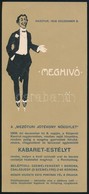 1908 Mezőtúr, Meghívó A Mezőtúri Jótékony Nőegylet Kabaré Estélyére - Sin Clasificación