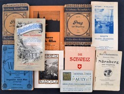 Cca 1910-1940 Külföldi Turista Kiadványok: útikalauzok és Térképek, Tételben - Unclassified