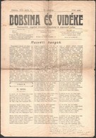 1915 Dobsina és Vidéke C. újság VI. évf. 14. Száma - Unclassified