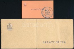 1939 Sorszámozott Meghívó és Visszatérőjegy A Felvidéki Szegény Gyerekek Balatoni Nyaraltatása Javára Rendezett Teaestél - Sin Clasificación