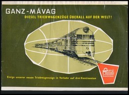 Ganz-MÁVAG Diesel Triebwagenzüge Überall Auf Der Welt! Német Nyelvű Prospektus, Szakadással - Sin Clasificación