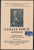 1934 Pablo Casals Gordonkaestje, Schulhof Ottó Közreműködésével, 15p - Otros & Sin Clasificación