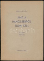 Reményi Zoltán: Amit A Hangszerről Tudni Kell. (Hangszerek, Alkatrészek, Kellékek.) Bp., 1955, Zeneműkiadó Vállalat. Kia - Altri & Non Classificati