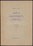 Reményi Zoltán: Amit A Hangszerről Tudni Kell. (Hangszerek, Alkatrészek, Kellékek.) Bp., 1955, Zeneműkiadó Vállalat. Kia - Sonstige & Ohne Zuordnung