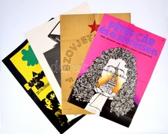 1976-1978 Vegyes Filmplakát Tétel, 4 Db, 
Szovjet Filmek Fesztiválja, 1977. Nov. 3-16, Péter Cár és A Szerecsen, Police  - Other & Unclassified