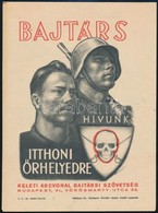 Cca 1930 Keleti Arcvonal Bajtársi Szövetség Propaganda Kisplakát 15x19 Cm - Otros & Sin Clasificación