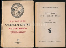 Dobrovits Aladár: Egyiptom és A Hellénizmus. Parthenon-tanulmányok 9. Bp.,1943, Franklin-Parthenon. Kiadói Félvászon-köt - Ohne Zuordnung
