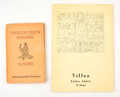 Farkas András: Villon. - - 20 Tolrajza.  Hn.,én., Nyn. Kiadói Papírmappában. Megjelent 300 Példányban.+ François Villon  - Unclassified