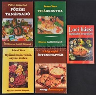 Minerva Családi Könyvek 4 Kötete:
Pelle Józsefné. Főzési Tanácsadó.;
F. Nagy Angéla: Ínyencnaptár.;
Lévai Vera: Gyümölcs - Ohne Zuordnung