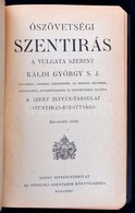 Ószövetségi Szentírás Vulgata Szerint. III. Kötet. Ford. Káldi György. Bp.,(1934),Szent István Társulat. Kiadói Kissé Ko - Sin Clasificación