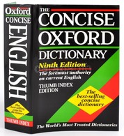 2 Db Oxfordi Szótár: The Concise Oxford Dictionary (ninth Edition) 1995, Illsutrated Oxford Dictionary 1998. Szép állapo - Zonder Classificatie