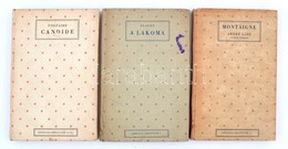 Officina Könyvtár 5 Kötete (1.,5.,21/22.): 
Platon: Lakoma. Ford.: Telegdi Zsigmond.;
Montraigne Legszebb Lapjai. André  - Sin Clasificación