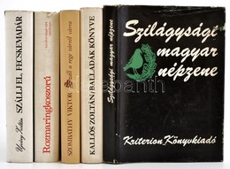Vegyes Könyvtétel, 5 Db: 
Szombathy Viktor: Száll A Rege Várról Várra. Szlovákiai Vármondák. Pozsony-Bp., 1982, Madách-M - Sin Clasificación