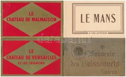 ** 7 Db RÉGI Francia Képeslap Füzet: Kb. 130 Lappal összesen / 7 Pre-1945 Unused French Town-view Postcard Booklets: Cca - Sin Clasificación