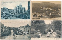 * 25 Db Régi Külföldi Városképes Lap / 25 Pre-1945 European Town-view Postcards - Ohne Zuordnung