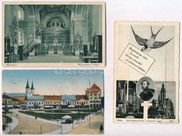 ** * 17 Db RÉGI Történelmi Magyar Városképes Leporellolap / 17 Pre-1945 Town-view Leporello Postcards From The Kingdom O - Unclassified