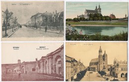 ** 7 Db RÉGI Használatlan Lengyel Városképes Lap / 7 Pre-1945 Unused Polish Town-view Postcards - Unclassified