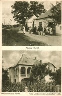 T2 Balatonmária-fürdő, Vitéz Sólyomváry-Schnetzer Villa, Fő Utca, Húscsarnok, Bódis Jenő üzlete és Saját Kiadása - Unclassified