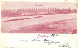 T2/T3 1900 Barcstelep (Barcs), Közraktárak. Kiadja Mautner M. Béla + 'BROD - NAGY-KANIZSA 25. SZ.' Vasúti Mozgóposta Bél - Sin Clasificación