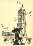 ** 1945 Budapest - 4 Db Városképes Lap A Második Világháború Utáni Romokról / 4 Town-view Postcards Of The Ruins And Des - Unclassified