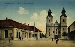 T3 1914 Celldömölk, Czelldömölk; Római Katolikus Templom, Hofherr-Schrantz-Clayton-Shuttleworth Gépgyár üzlete, Weisz Li - Sin Clasificación