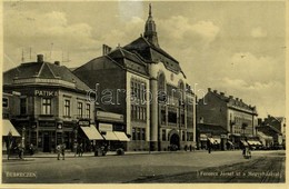 * T2/T3 1932 Debrecen, Ferenc József út, Megyeháza, Arany Angyal Gyógyszertár, Patika, Rosenberg Emil és Bútor üzlet (Rb - Sin Clasificación