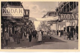 Postcard :Port Saïd (Egypte) Prince Farouk Street   Oriental Bureau Pub Cameras & Films Kodak - Asiut