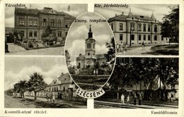 T2/T3 1936 Szécsény, Városháza, Evangélikus Templom, Kir. Járásbíróság, Kossuth Utca, Vasútállomás (EK) - Sin Clasificación
