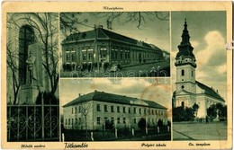 T2/T3 Tótkomlós, Községháza, Hősök Szobra, Polgári Iskola, Evangélikus Templom  (EK) - Sin Clasificación