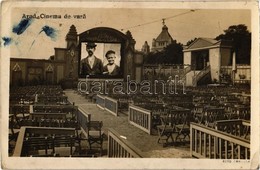 T2/T3 1926 Arad, Cinema Da Vara / Nyári Mozi, Szabadtéri Vetítés, A Vásznon 'Zoro és Huru' / Summer Cinema, Outdoor Scre - Sin Clasificación