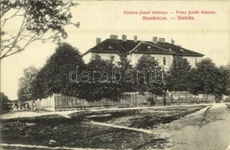 T2/T3 1914 Beszterce, Bistritz, Bistrita; Ferenc József Laktanya. Kiadja Bartha Mária 1208. / Franz Josefs Kaserne / K.u - Sin Clasificación