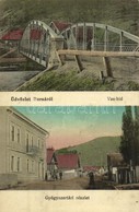 T2/T3 1915 Borsa, Borscha; Vas Híd, Gyógyszertár. Kiadja A Fogyasztási Szövetkezet / Bridge, Pharmacy, Street View + 'K. - Sin Clasificación