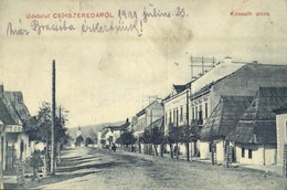 T2 1911 Csíkszereda, Miercurea Ciuc; Kossuth Utca. Szvoboda Miklós Kiadása / Street - Sin Clasificación