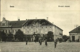 T2/T3 1906 Dés, Deés, Dej; Fő Tér, Léner János, Pollák Vilmos üzlete / Main Square, Shops (EK) - Sin Clasificación