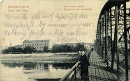 T4 1908 Lippa, Lipova; Maros Folyó Vashídja. W. L. (?) 3042. Kiadja Zeitler Lajos / Eisenbrücke über Maros-Fluss / Iron  - Sin Clasificación
