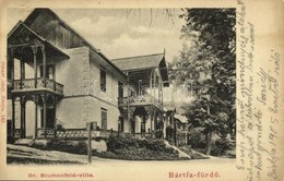 * T2/T3 Bártfa, Bártfafürdő, Bardejovské Kúpele, Bardiov, Bardejov; Dr. Blumenfeld Villa. Divald Adolf 142. / Villa (Rb) - Sin Clasificación