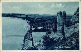 * T3 Dévény, Theben A. D. Donau, Devín (Pozsony, Bratislava); Devínsky Hrad / Vár / Castle Ruins (ragasztónyom / Glue Ma - Zonder Classificatie