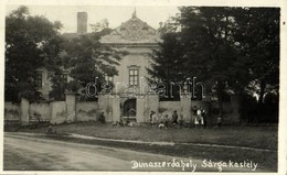 T2 1931 Dunaszerdahely, Dunajská Streda; Sárga Kastély / Castle. Photo + Kétnyelvű Bélyegző / Bilingual Cancellation - Sin Clasificación