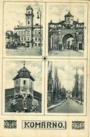 T2/T3 1936 Komárom, Komárno; Városháza, Várkapu, Kőszűz / Town Hall, Castle, Castle Gate, Monument, Castle Wall (EK) - Sin Clasificación