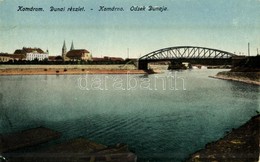 T2/T3 1923 Komárom, Komárno; Dunai Részlet, Híd. Kiadja A Virradat Könyvnyomda, Neuhauser Jenő / Odsek Dunaja / Danube,  - Sin Clasificación