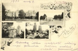 T2/T3 1902 Oroszvár, Rusovce, Karlburg (Pozsony, Pressburg, Bratislava); Gróf Lónyay Kastély, Fő Utca, Edelhof, Gestutt- - Sin Clasificación