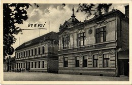 * T2/T3 Szepsi, Abaúj-Szepsi, Moldava Nad Bodvou; Állami Iskola, Városháza. Kiadja Fodor István / School, Town Hall (EK) - Sin Clasificación