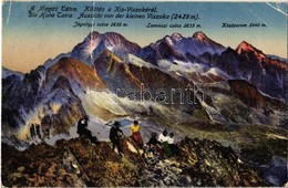 * T3 1918 Tátra, Magas Tátra, Vysoké Tatry; Kilátás A Kis Viszókáról, Jégvölgyi Csúcs, Lomnici Cscúcs, Középorom / Vycho - Sin Clasificación