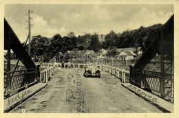 T2/T3 1940 Szolyva, Svalava, Svaliava; Híd, Autó / Bridge, Automobile (EK) - Ohne Zuordnung