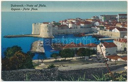 T3 1916 Dubrovnik, Ragusa; Vrata Od Ploca / Porta Ploce / Kikötő, Erőd / Port, Sailing Vessels, Fortress, Walls + 'K.u.K - Ohne Zuordnung