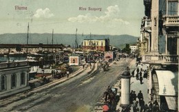 T2/T3 1913 Fiume, Rijeka; Riva Szapary / Port, Industrial Railway, Quay, Wharf. Fot. Emiro Fantini - Ohne Zuordnung